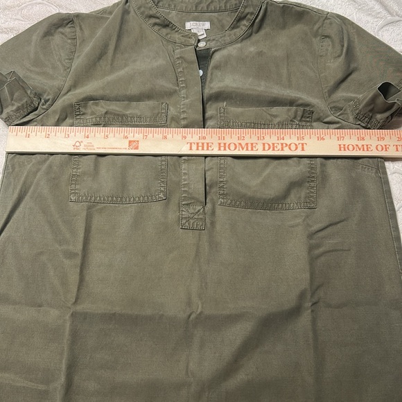 J. Crew Olive Green Short Sleeve Dress size S - Picture 3 of 6